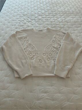 Paisley stitch sweater